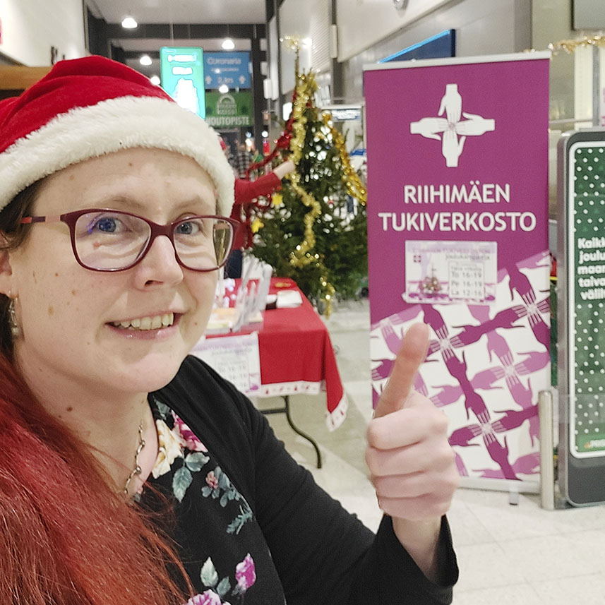 Riihimäen Tukiverkostolla joulukampanja jo kymmenettä kertaa